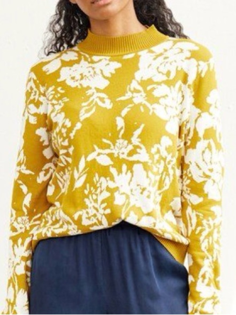 Cyrus Floral Print Sweater XS
